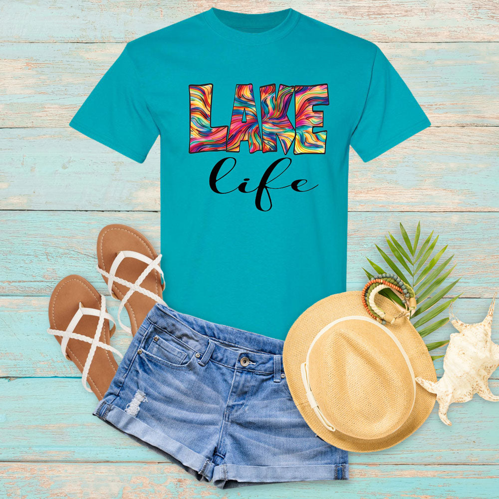Tie Dye Lake Life T-Shirt