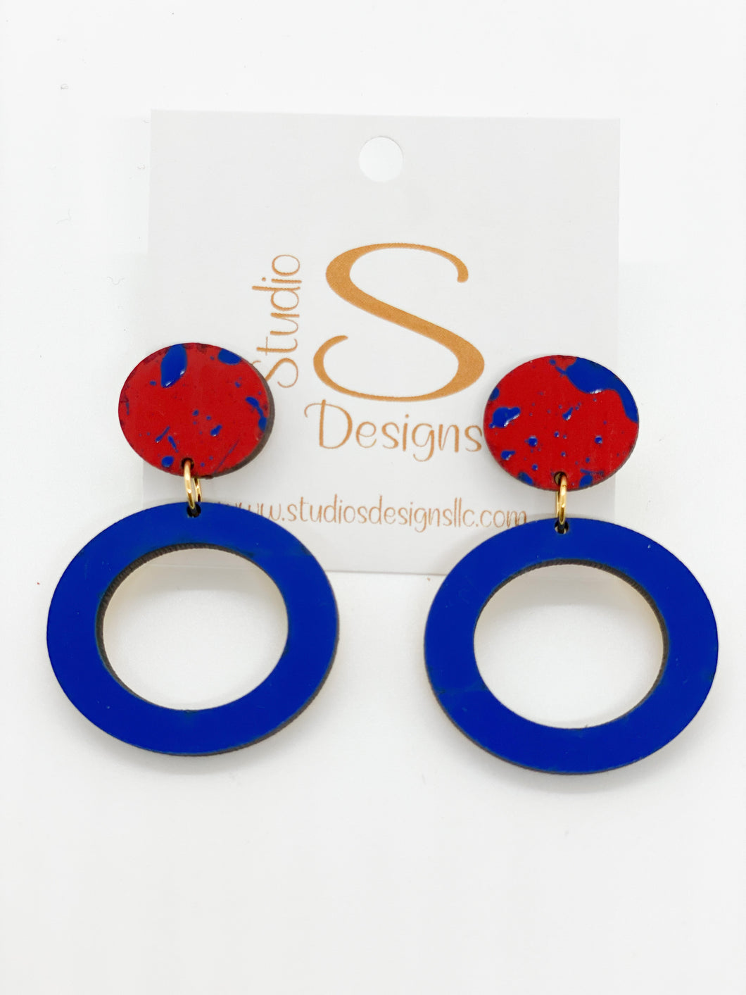 Offense Earrings-Univ Kansas
