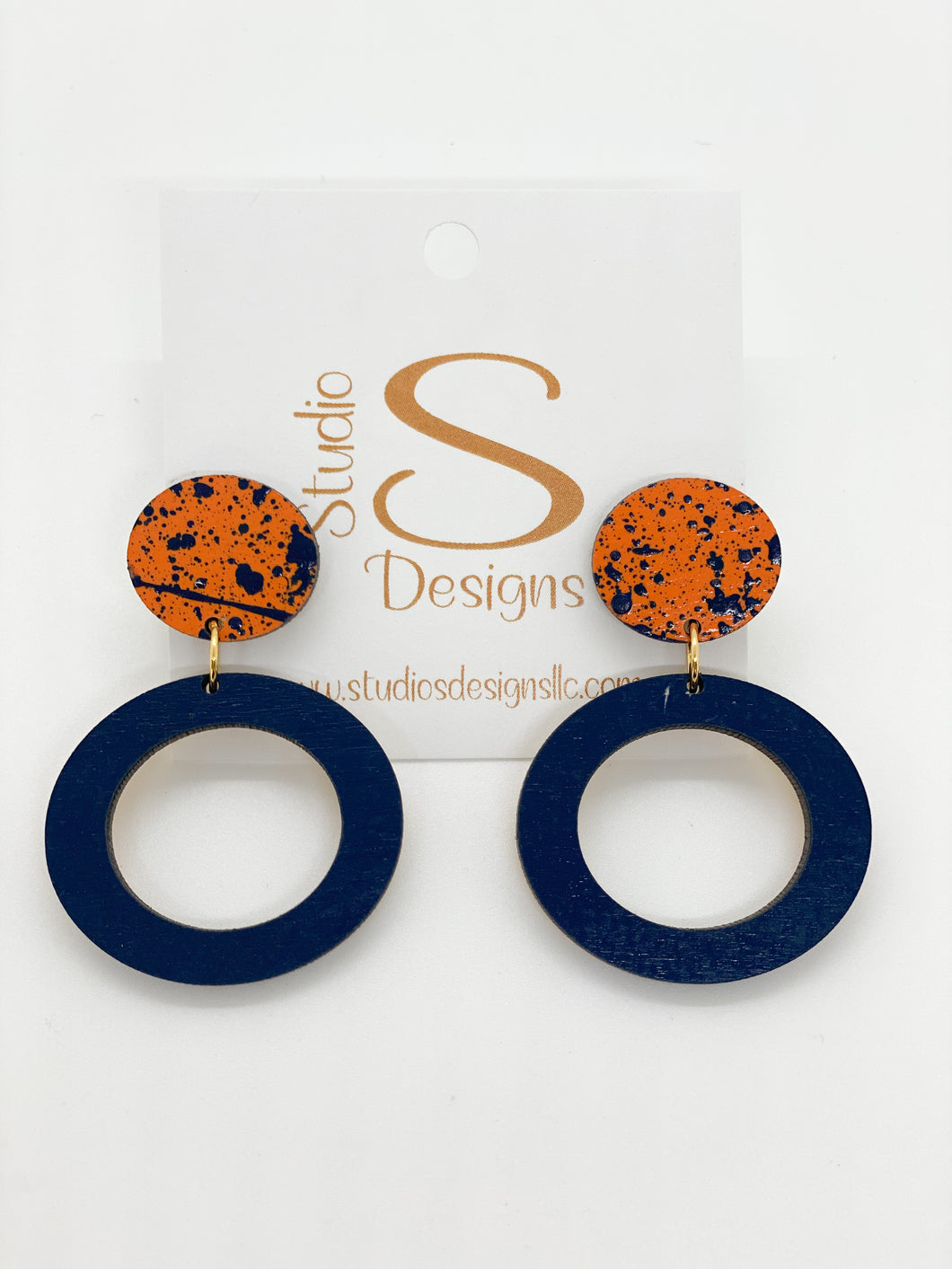 Offense Earrings-Univ VA