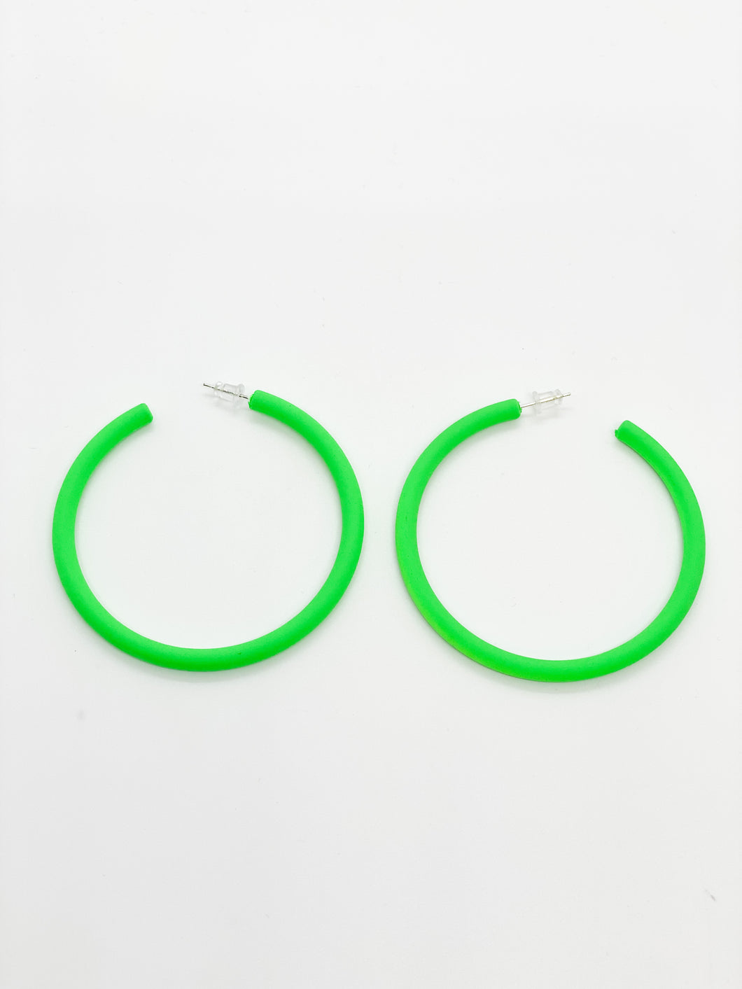 Large Hoops- Bright Green