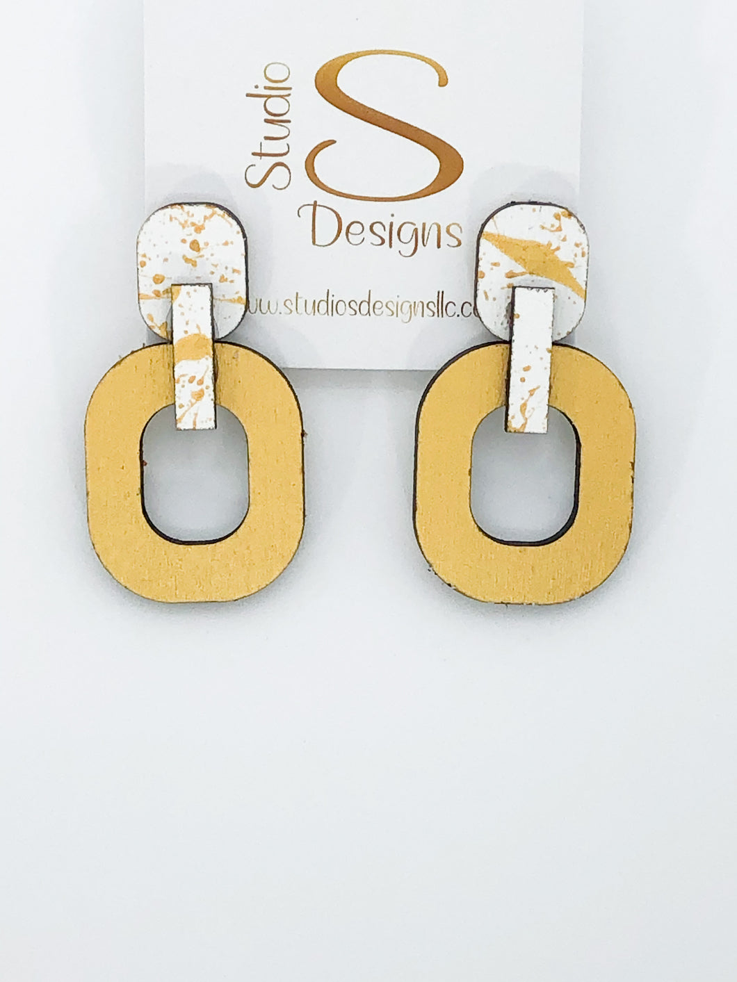 Raegan Earrings-White Gold
