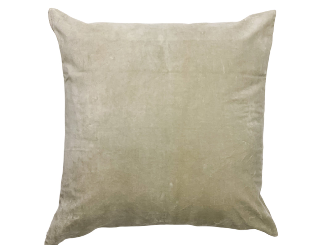 Velvet Throw Pillow 24 X 24-Gray
