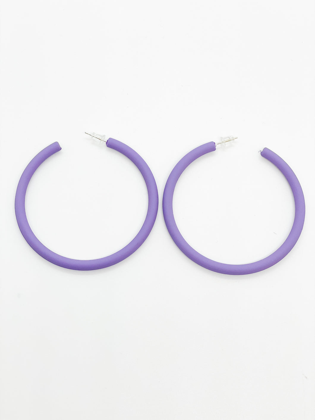 Large Hoops - Purple