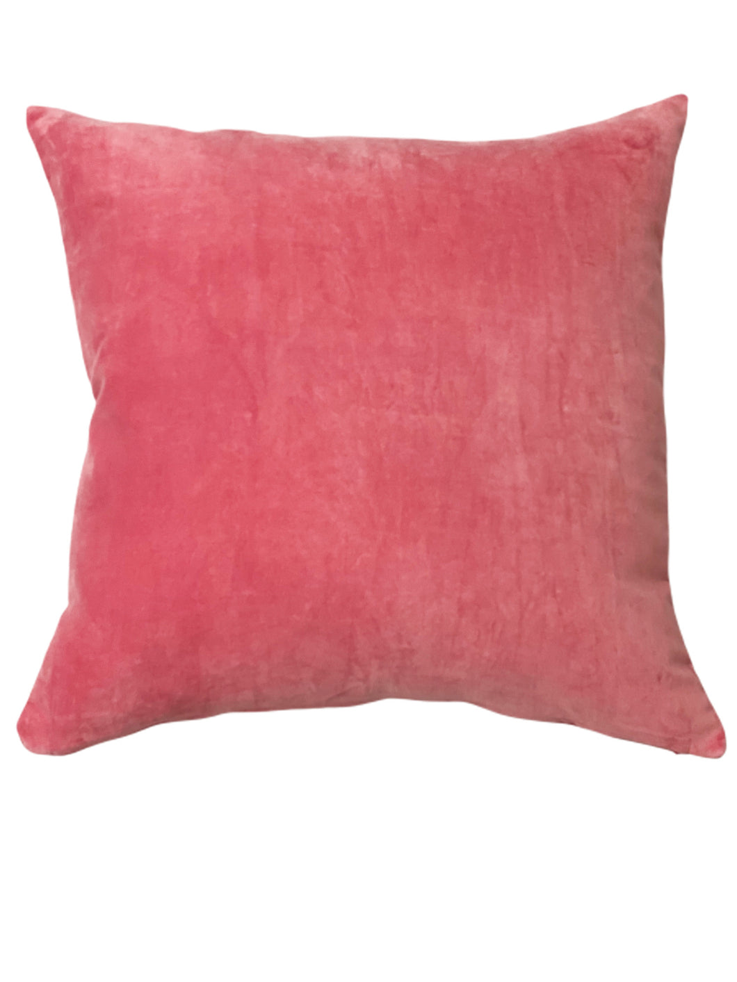Velvet Throw Pillow 24 X 24- Dark Rose