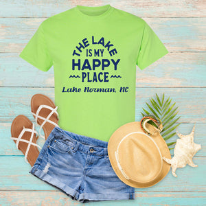 Customizable Happy Place T-Shirt with Location Name